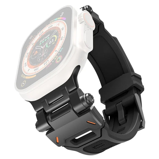 For Apple Watch Ultra 49mm Ultra 2 49mm  /  Series 9 8 7 45mm  /  6 5 4 SE (2023) SE (2022) SE 44mm  /  3 2 1 42mm TPU Wrist Strap