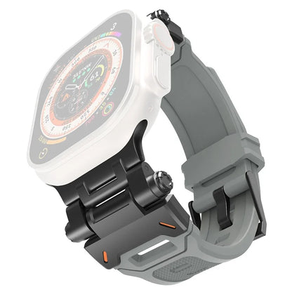 For Apple Watch Ultra 49mm Ultra 2 49mm  /  Series 9 8 7 45mm  /  6 5 4 SE (2023) SE (2022) SE 44mm  /  3 2 1 42mm TPU Wrist Strap