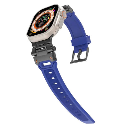 For Apple Watch Ultra 49mm Ultra 2 49mm  /  Series 9 8 7 45mm  /  6 5 4 SE (2023) SE (2022) SE 44mm  /  3 2 1 42mm TPU Wrist Strap