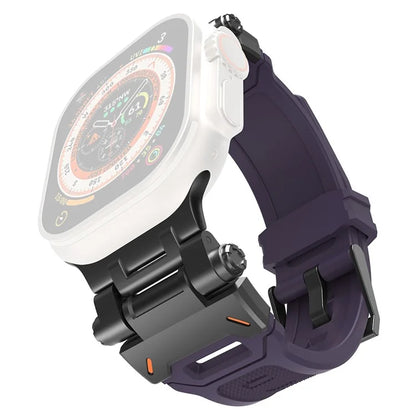 For Apple Watch Ultra 49mm Ultra 2 49mm  /  Series 9 8 7 45mm  /  6 5 4 SE (2023) SE (2022) SE 44mm  /  3 2 1 42mm TPU Wrist Strap