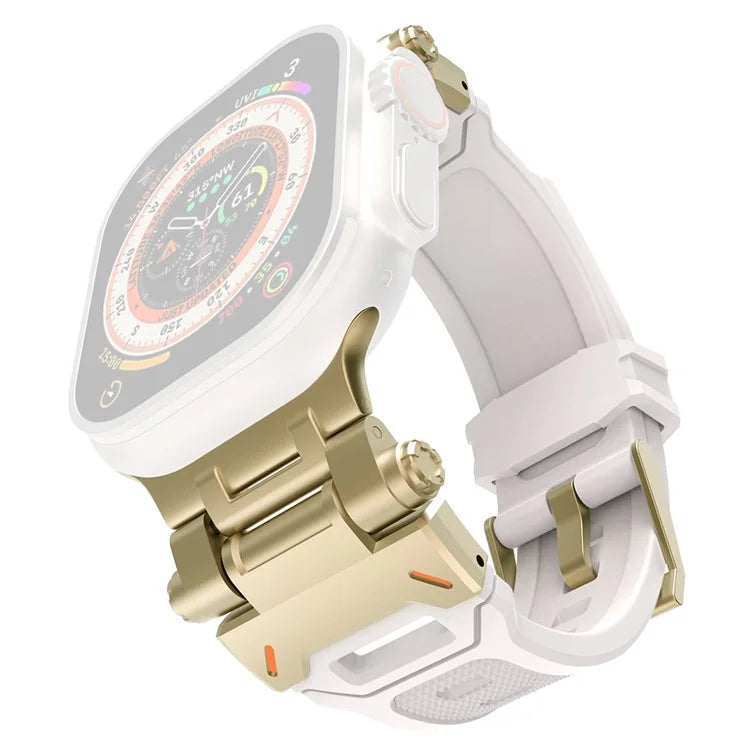 For Apple Watch Ultra 49mm Ultra 2 49mm  /  Series 9 8 7 45mm  /  6 5 4 SE (2023) SE (2022) SE 44mm  /  3 2 1 42mm TPU Wrist Strap