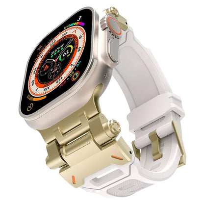 For Apple Watch Ultra 49mm Ultra 2 49mm  /  Series 9 8 7 45mm  /  6 5 4 SE (2023) SE (2022) SE 44mm  /  3 2 1 42mm TPU Wrist Strap