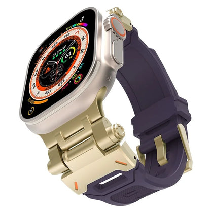 For Apple Watch Ultra 49mm Ultra 2 49mm  /  Series 9 8 7 45mm  /  6 5 4 SE (2023) SE (2022) SE 44mm  /  3 2 1 42mm TPU Wrist Strap