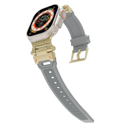 For Apple Watch Ultra 49mm Ultra 2 49mm  /  Series 9 8 7 45mm  /  6 5 4 SE (2023) SE (2022) SE 44mm  /  3 2 1 42mm TPU Wrist Strap