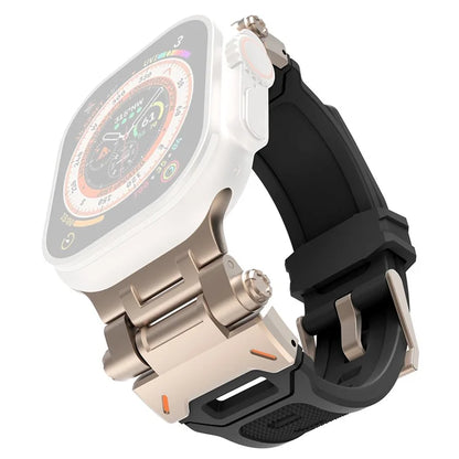 For Apple Watch Ultra 49mm Ultra 2 49mm  /  Series 9 8 7 45mm  /  6 5 4 SE (2023) SE (2022) SE 44mm  /  3 2 1 42mm TPU Wrist Strap