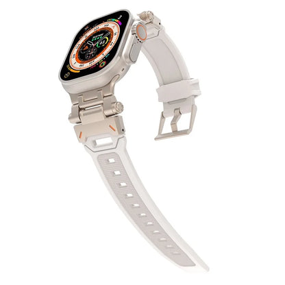 For Apple Watch Ultra 49mm Ultra 2 49mm  /  Series 9 8 7 45mm  /  6 5 4 SE (2023) SE (2022) SE 44mm  /  3 2 1 42mm TPU Wrist Strap