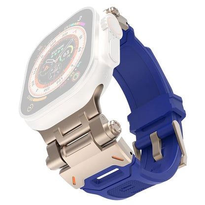 For Apple Watch Ultra 49mm Ultra 2 49mm  /  Series 9 8 7 45mm  /  6 5 4 SE (2023) SE (2022) SE 44mm  /  3 2 1 42mm TPU Wrist Strap