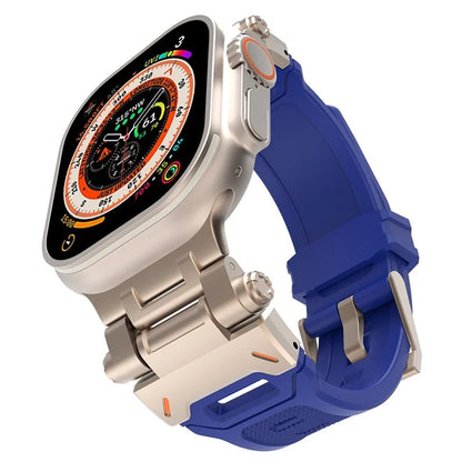 For Apple Watch Ultra 49mm Ultra 2 49mm  /  Series 9 8 7 45mm  /  6 5 4 SE (2023) SE (2022) SE 44mm  /  3 2 1 42mm TPU Wrist Strap