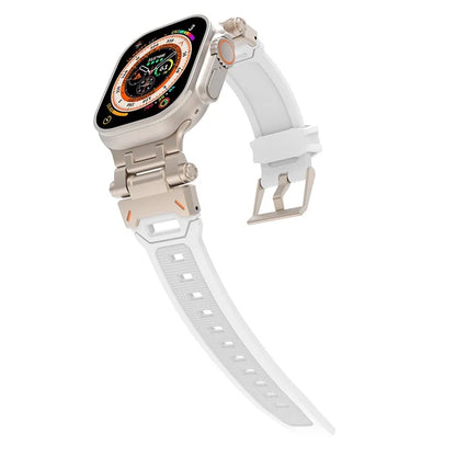 For Apple Watch Ultra 49mm Ultra 2 49mm  /  Series 9 8 7 45mm  /  6 5 4 SE (2023) SE (2022) SE 44mm  /  3 2 1 42mm TPU Wrist Strap