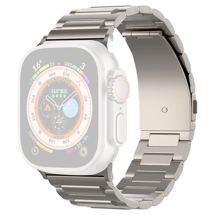 For Apple Watch Ultra 49mm Ultra 2 49mm / Series 9 8 7 45mm / 6 5 4 SE (2023) SE (2022) SE 44mm / 3 2 1 42mm Titanium Steel Wrist Band