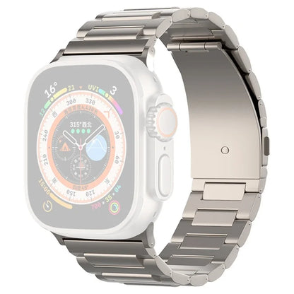 For Apple Watch Ultra 49mm Ultra 2 49mm / Series 9 8 7 45mm / 6 5 4 SE (2023) SE (2022) SE 44mm / 3 2 1 42mm Titanium Steel Wrist Band