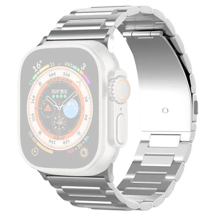 For Apple Watch Ultra 49mm Ultra 2 49mm / Series 9 8 7 45mm / 6 5 4 SE (2023) SE (2022) SE 44mm / 3 2 1 42mm Titanium Steel Wrist Band