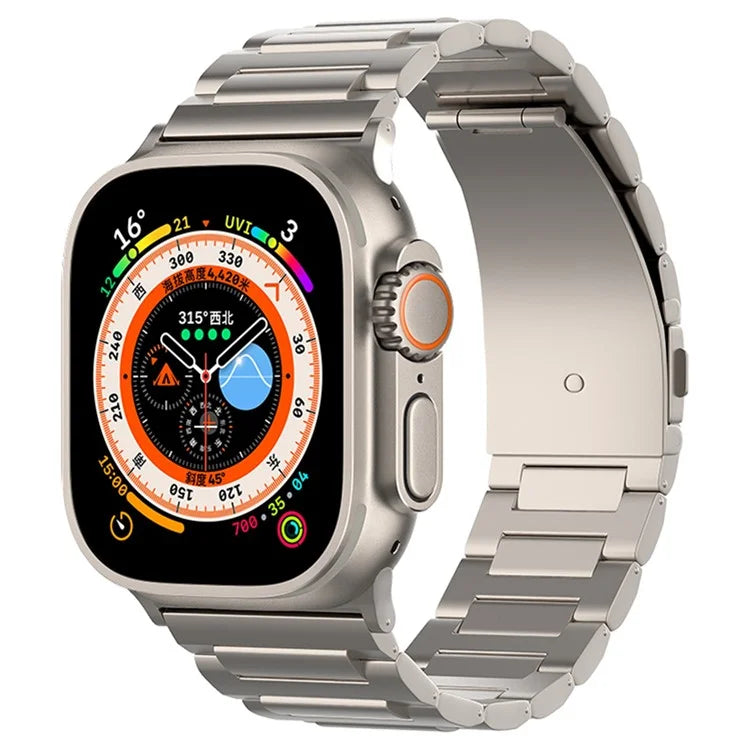 For Apple Watch Series 9 8 7 41mm / 6 5 4 SE (2022) SE (2023) SE 40mm / 3 2 1 38mm Titanium Steel Wrist Band