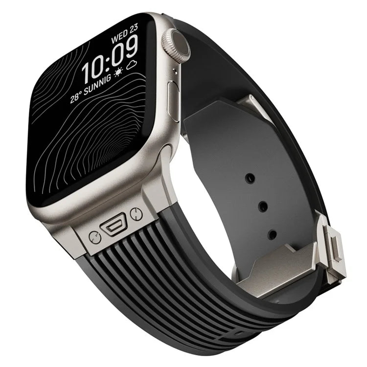 For Apple Watch Ultra 2 Ultra 49mm / 9 8 7 45mm / 6 5 4 SE (2023) SE (2022) SE 44mm / 3 2 1 42mm Silicone Watch Band