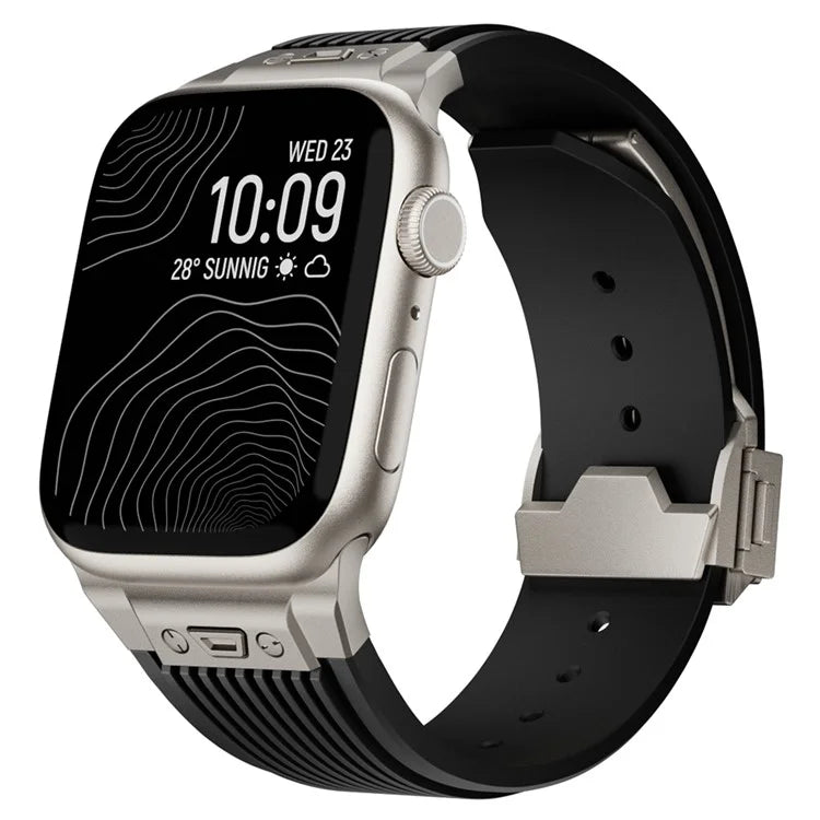 For Apple Watch Ultra 2 Ultra 49mm / 9 8 7 45mm / 6 5 4 SE (2023) SE (2022) SE 44mm / 3 2 1 42mm Silicone Watch Band