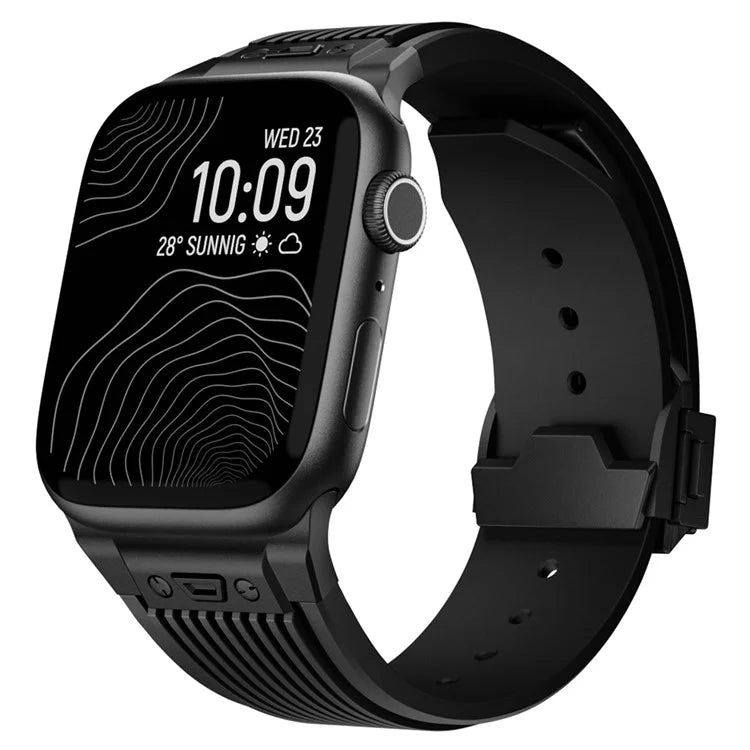 For Apple Watch Ultra 2 Ultra 49mm / 9 8 7 45mm / 6 5 4 SE (2023) SE (2022) SE 44mm / 3 2 1 42mm Silicone Watch Band