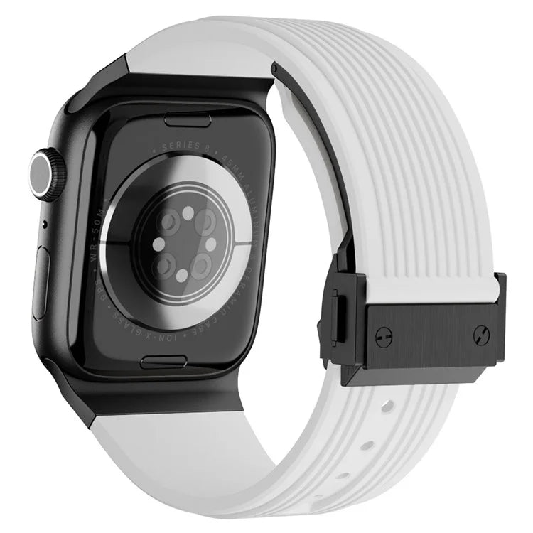 For Apple Watch Ultra 2 Ultra 49mm / 9 8 7 45mm / 6 5 4 SE (2023) SE (2022) SE 44mm / 3 2 1 42mm Silicone Watch Band