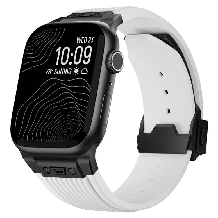 For Apple Watch Ultra 2 Ultra 49mm / 9 8 7 45mm / 6 5 4 SE (2023) SE (2022) SE 44mm / 3 2 1 42mm Silicone Watch Band