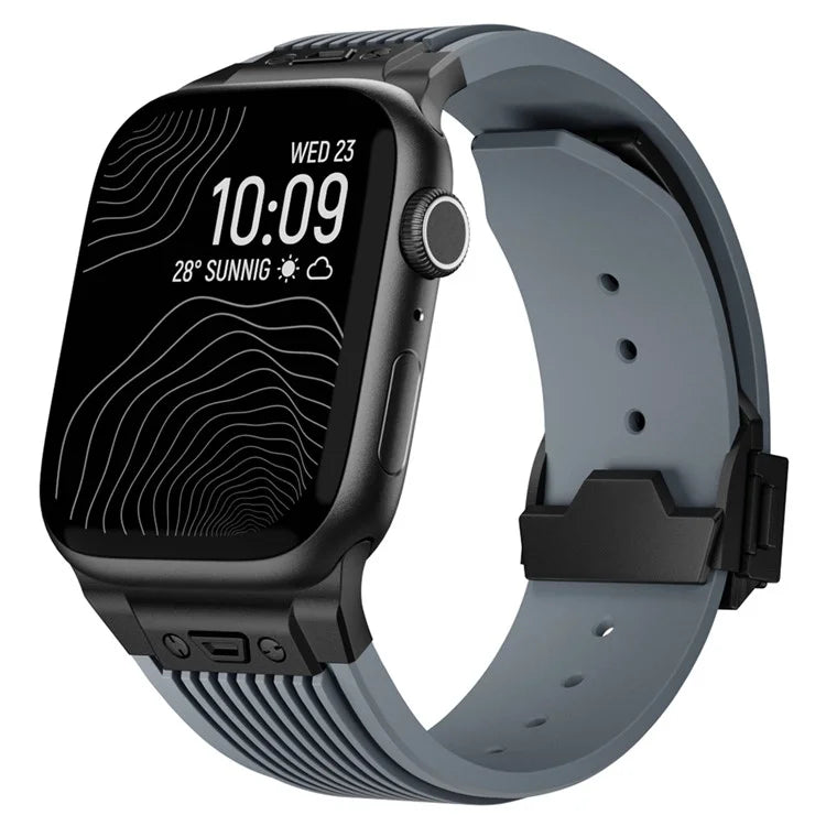 For Apple Watch Ultra 2 Ultra 49mm / 9 8 7 45mm / 6 5 4 SE (2023) SE (2022) SE 44mm / 3 2 1 42mm Silicone Watch Band