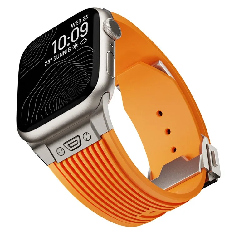 For Apple Watch Ultra 2 Ultra 49mm / 9 8 7 45mm / 6 5 4 SE (2023) SE (2022) SE 44mm / 3 2 1 42mm Silicone Watch Band