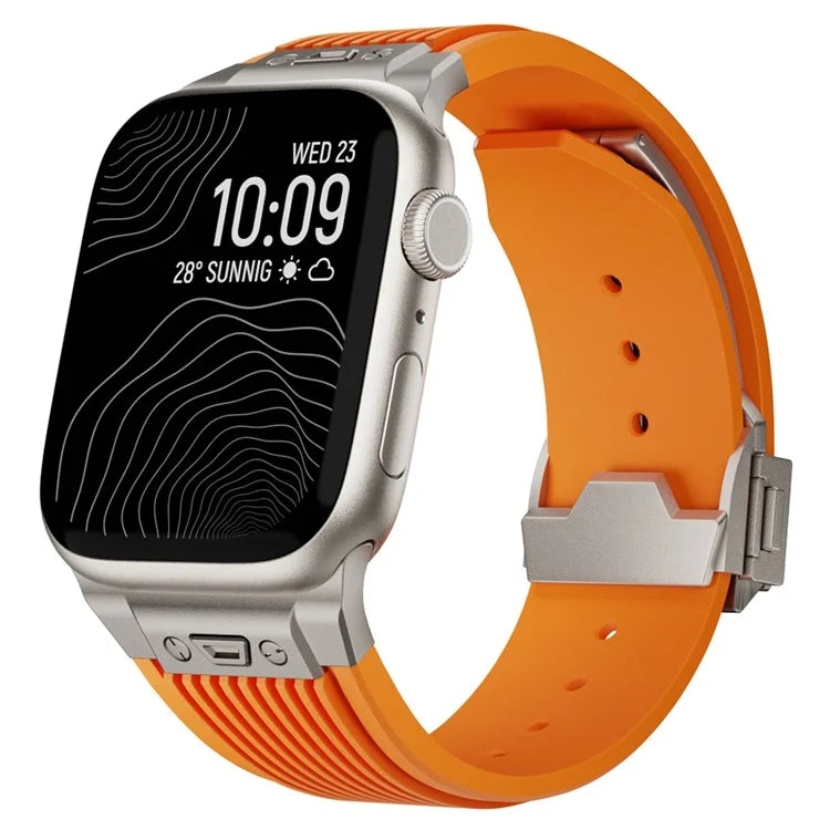 For Apple Watch Ultra 2 Ultra 49mm / 9 8 7 45mm / 6 5 4 SE (2023) SE (2022) SE 44mm / 3 2 1 42mm Silicone Watch Band
