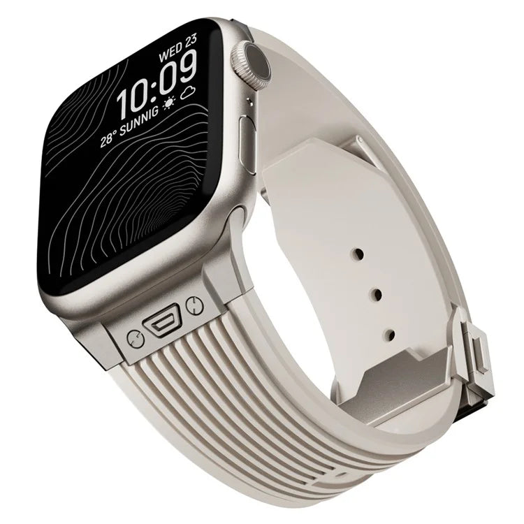 For Apple Watch Ultra 2 Ultra 49mm / 9 8 7 45mm / 6 5 4 SE (2023) SE (2022) SE 44mm / 3 2 1 42mm Silicone Watch Band