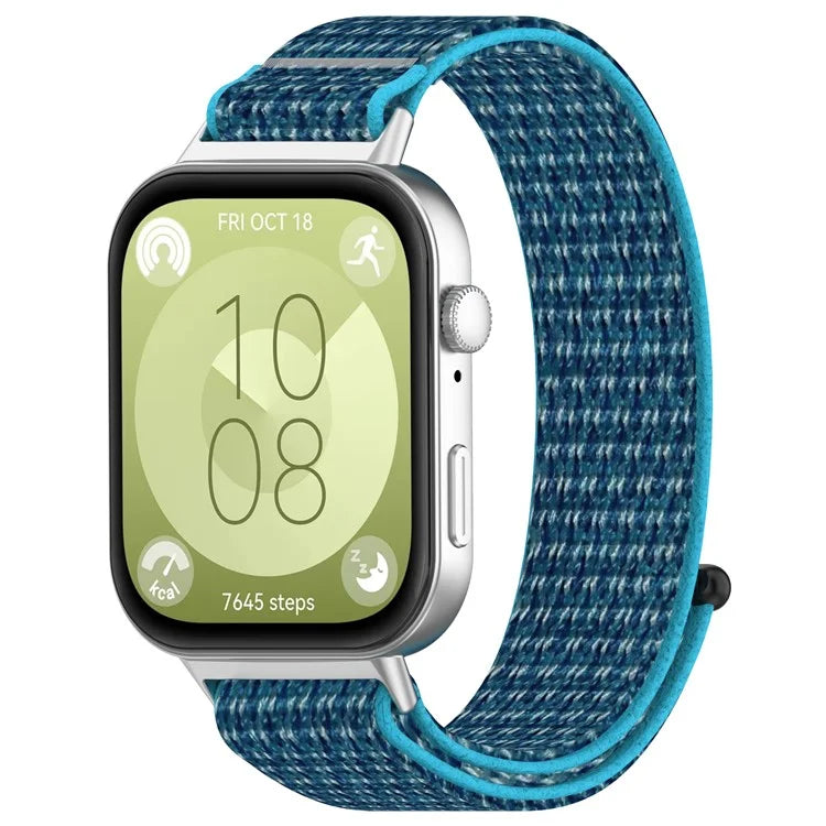 For Huawei Watch Fit 3 Strap Magic Tape Nylon Soft Watch Band