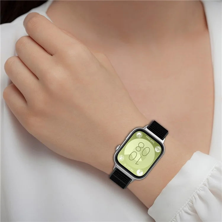 For Huawei Watch Fit 3 Strap Magic Tape Nylon Soft Watch Band