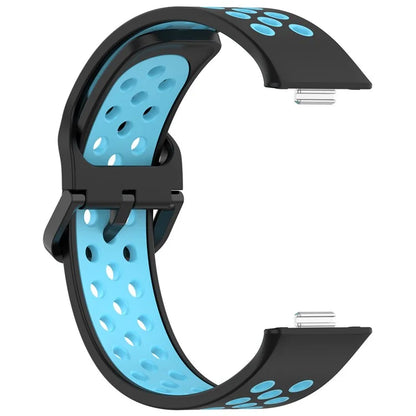 For Huawei Watch Fit 3 Soft Silicone Watch Strap Replacement Dual Color Band