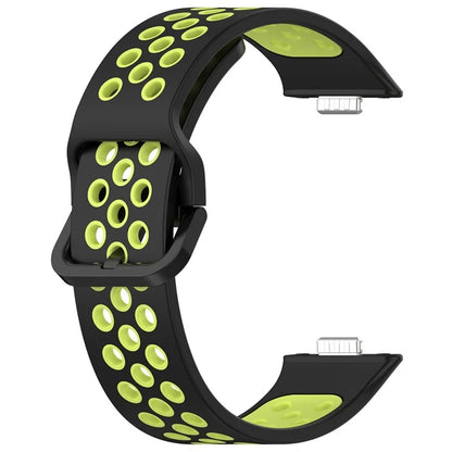 For Huawei Watch Fit 3 Soft Silicone Watch Strap Replacement Dual Color Band