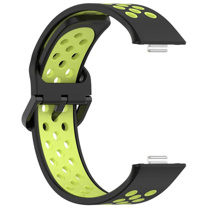For Huawei Watch Fit 3 Soft Silicone Watch Strap Replacement Dual Color Band