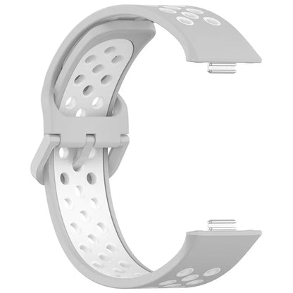 For Huawei Watch Fit 3 Soft Silicone Watch Strap Replacement Dual Color Band
