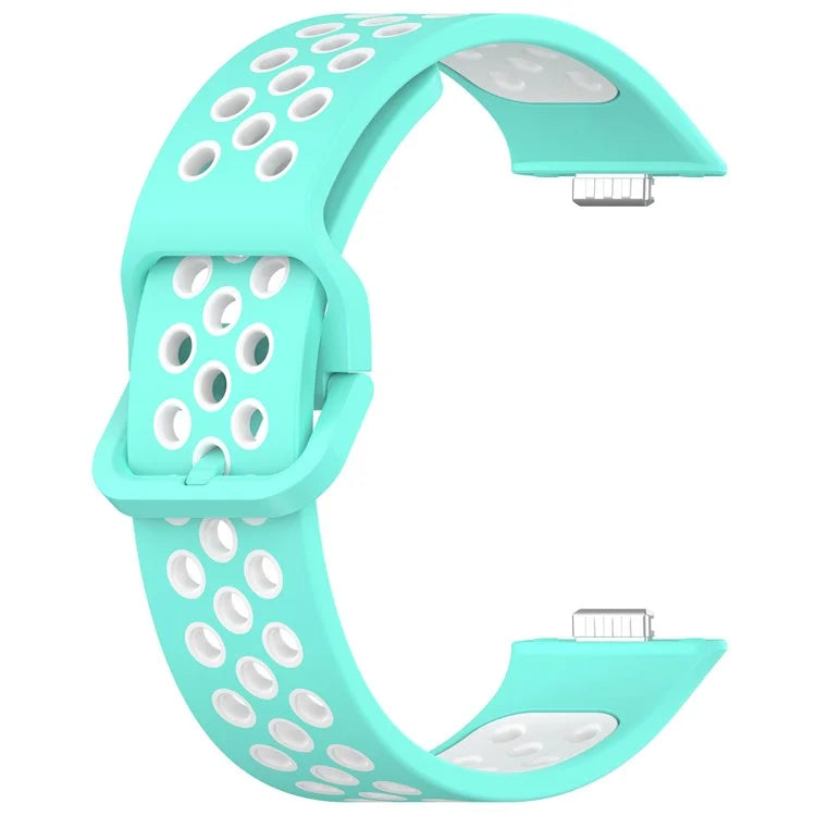 For Huawei Watch Fit 3 Soft Silicone Watch Strap Replacement Dual Color Band