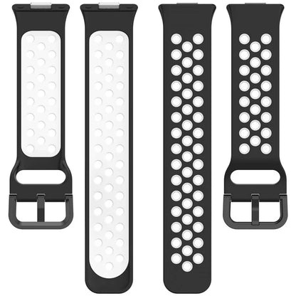 For Huawei Watch Fit 3 Soft Silicone Watch Strap Replacement Dual Color Band