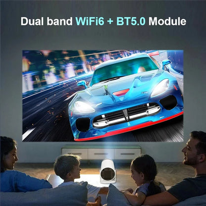 HY300-RK3566 Portable Mini Projector WiFi Bluetooth HD Video Home Theater LED Projector
