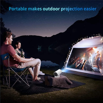 HY300-RK3326 Portable Mini Smart Projector WiFi Bluetooth 4K HD Video Home Theater LED Projector