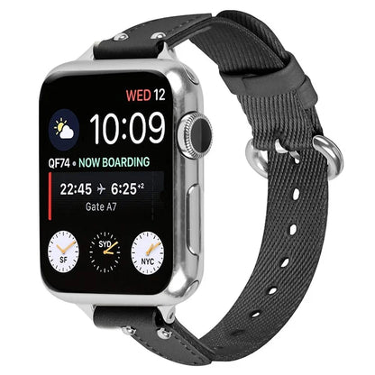 Nylon Braided Strap for Apple Watch Series 9 8 7 41mm / 6 5 4 SE (2022) SE (2023) SE 40mm / 3 2 1 38mm Wrist Band