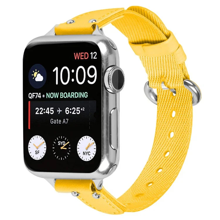 Nylon Braided Strap for Apple Watch Series 9 8 7 41mm / 6 5 4 SE (2022) SE (2023) SE 40mm / 3 2 1 38mm Wrist Band