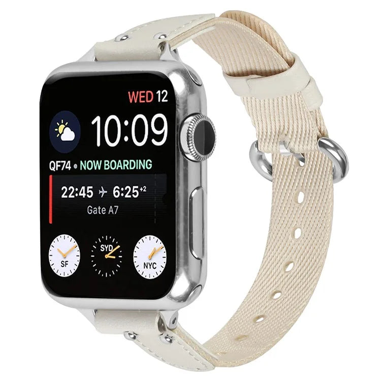 Nylon Braided Strap for Apple Watch Series 9 8 7 41mm / 6 5 4 SE (2022) SE (2023) SE 40mm / 3 2 1 38mm Wrist Band