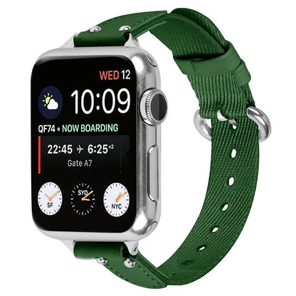 Nylon Braided Strap for Apple Watch Ultra Ultra 2 49mm / 9 8 7 45mm / 6 5 4 SE (2022) SE (2023) SE 44mm / 3 2 1 42mm Wrist Band