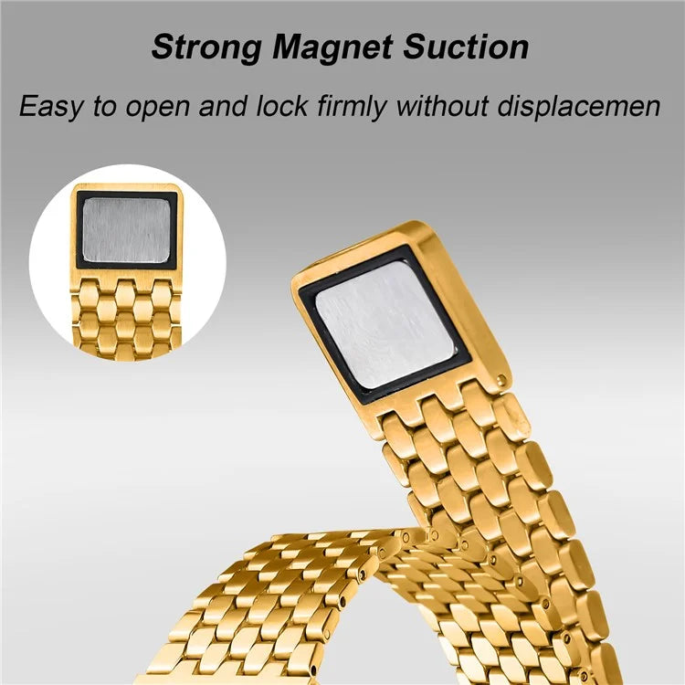 For Apple Watch Series 9 8 7 41mm / 6 5 4 SE (2022) SE (2023) SE 40mm / 3 2 1 38mm Stainless Steel Honeycomb Magnetic Buckle Strap