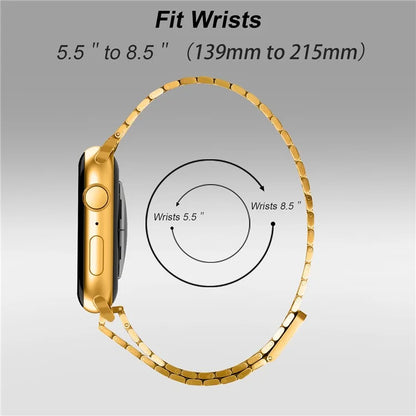 For Apple Watch Series 9 8 7 41mm / 6 5 4 SE (2022) SE (2023) SE 40mm / 3 2 1 38mm Stainless Steel Honeycomb Magnetic Buckle Strap