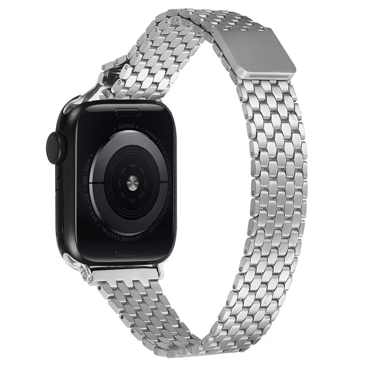 For Apple Watch Series 9 8 7 41mm / 6 5 4 SE (2022) SE (2023) SE 40mm / 3 2 1 38mm Watch Band Stainless Steel Honeycomb Magnetic Buckle Strap