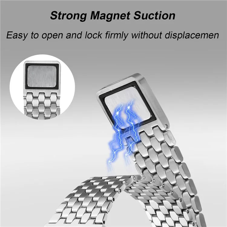 For Apple Watch Series 9 8 7 41mm / 6 5 4 SE (2022) SE (2023) SE 40mm / 3 2 1 38mm Watch Band Stainless Steel Honeycomb Magnetic Buckle Strap