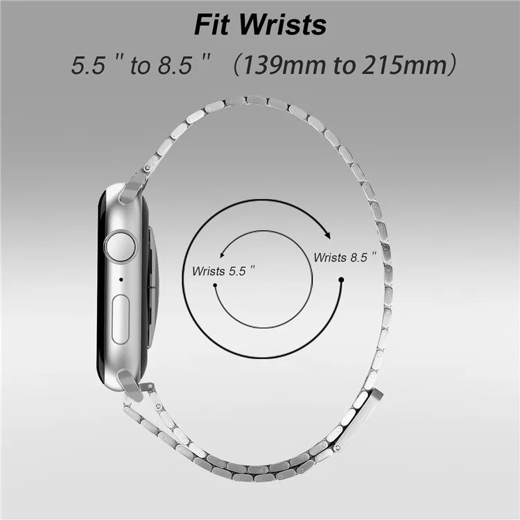 For Apple Watch Series 9 8 7 41mm / 6 5 4 SE (2022) SE (2023) SE 40mm / 3 2 1 38mm Watch Band Stainless Steel Honeycomb Magnetic Buckle Strap