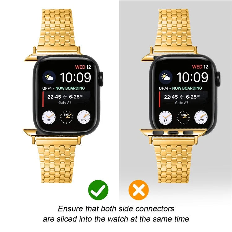 For Apple Watch Ultra Ultra 2 49mm / 9 8 7 45mm / 6 5 4 SE (2022) SE (2023) SE 44mm / 3 2 1 42mm Magnetic Buckle Stainless Steel Strap