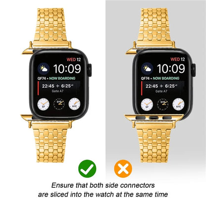 For Apple Watch Ultra Ultra 2 49mm / 9 8 7 45mm / 6 5 4 SE (2022) SE (2023) SE 44mm / 3 2 1 42mm Magnetic Buckle Stainless Steel Strap