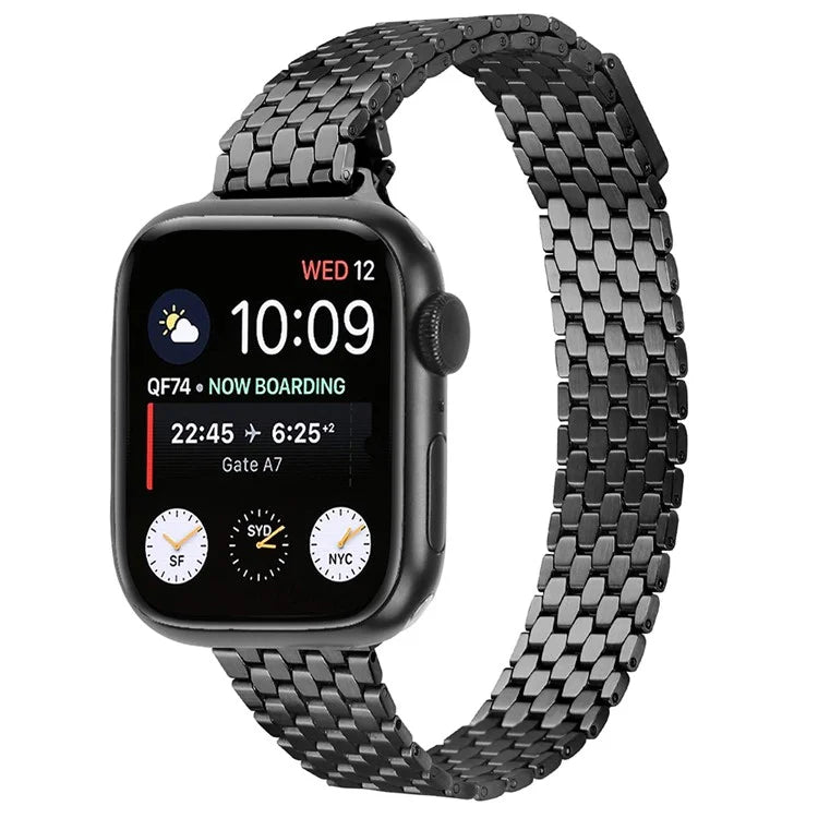 Stainless Steel Strap for Apple Watch Ultra Ultra 2 49mm / 9 8 7 45mm / 6 5 4 SE (2022) SE (2023) SE 44mm / 3 2 1 42mm Magnetic Buckle Band