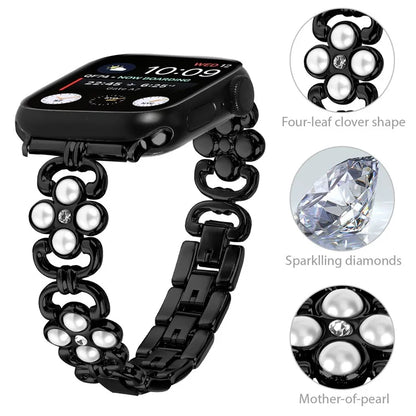 For Apple Watch Ultra 2 Ultra 49mm / Series 9 8 7 45mm / 6 5 4 SE (2022) SE (2023) SE 44mm / 3 2 1 42mm Stainless Steel Watch Strap