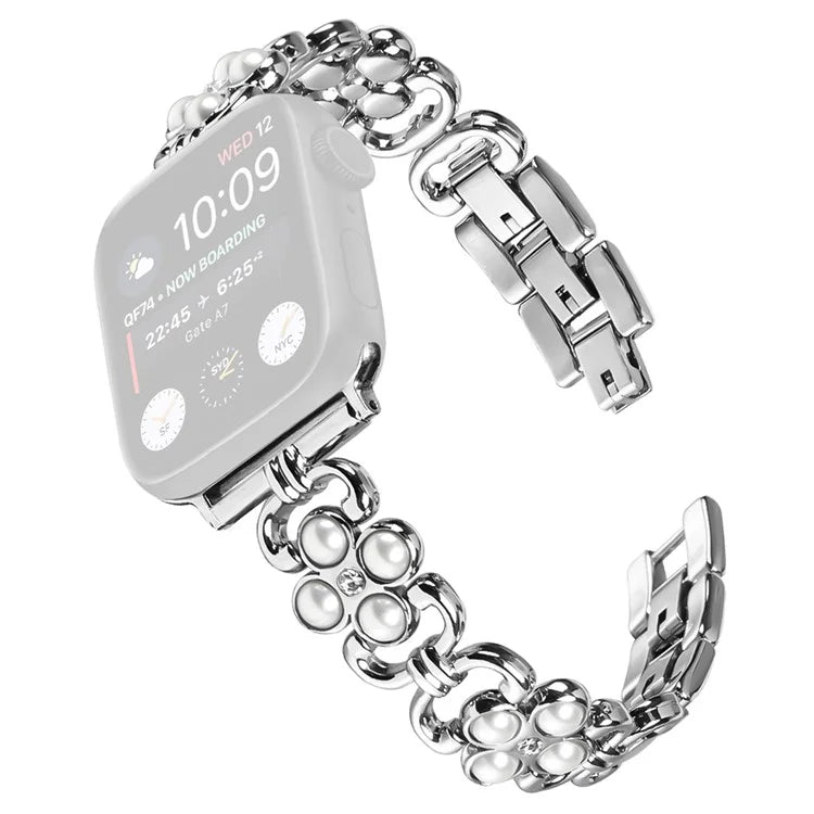 For Apple Watch Ultra 2 Ultra 49mm / Series 9 8 7 45mm / 6 5 4 SE (2022) SE (2023) SE 44mm / 3 2 1 42mm Stainless Steel Watch Strap